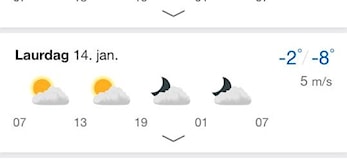 Banen er stengt onsdag 11. januar